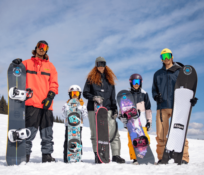 snowboard family